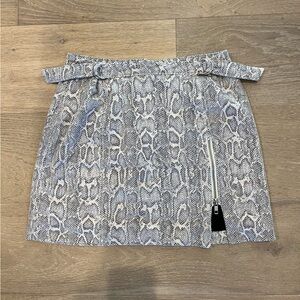Free People snakeskin patterned mini skirt